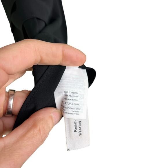 J.Crew Camisole Top Wns Sz 2 Black Spaghetti Strap Ruffle Front feminine classic - Picture 7 of 8